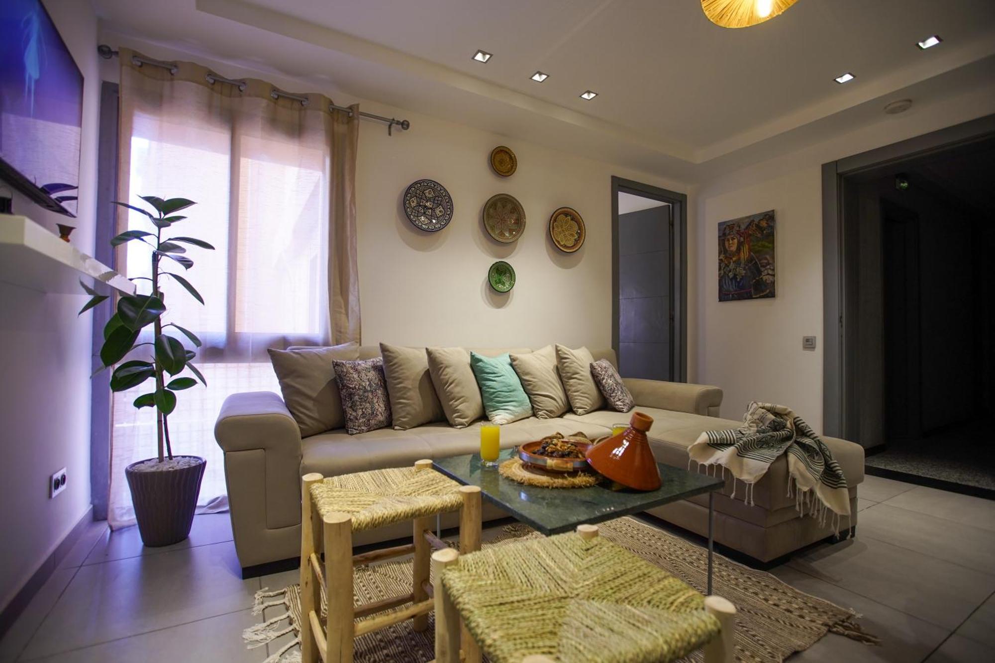 Lovely 2-Bedroom With Ac-Netflix-Nespreso มาร์ราเกช ภายนอก รูปภาพ
